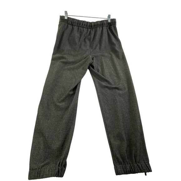 CHICO'S Women Black Label Pants Ankle Zip Elastic Waist Sz M Black Work 80-30 - Picture 5 of 16